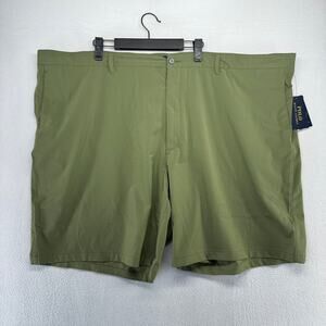 Ralph Lauren Shorts men's 52B 52 Big Green Tech Performance Golf Wicking NEW